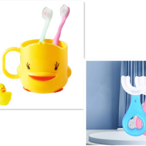 Children's U-shaped Food Grade Soft Rubber Toothbrush