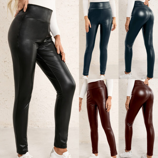 Second-Skin Sensation High-Waisted Skinny Leather Pants