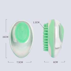 Dog Cat Bath Brush 2-in-1 Pet SPA Massage Comb Soft Silicone Pets Shower Hair Grooming Cmob Dog Cleaning Tool Pet Products