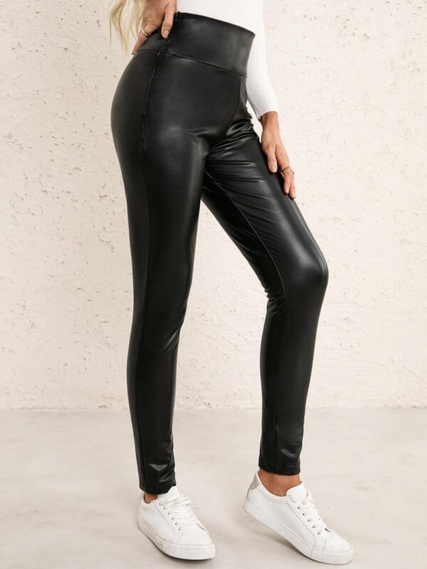 Second-Skin Sensation High-Waisted Skinny Leather Pants