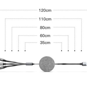 Times Cloth Art One Tow Three Telescopic Data Line Portable