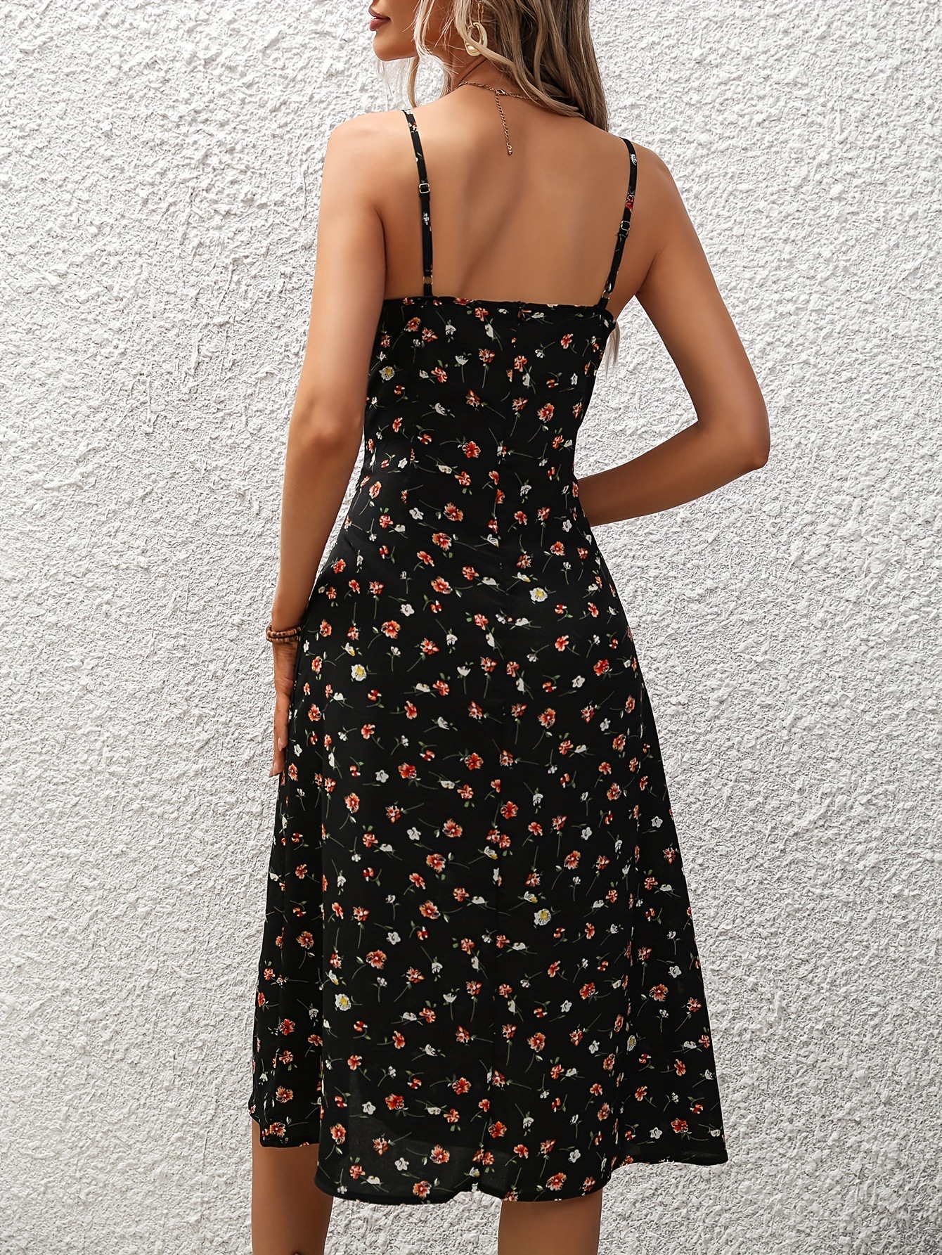 New Polka Dot Print Summer Dress For Womens