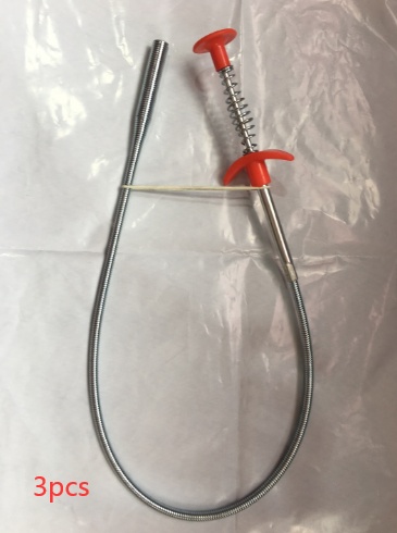60CM Sewer Dredger Spring Pipe Cleaner | Household Hair Cleaner Drain Clog Remover