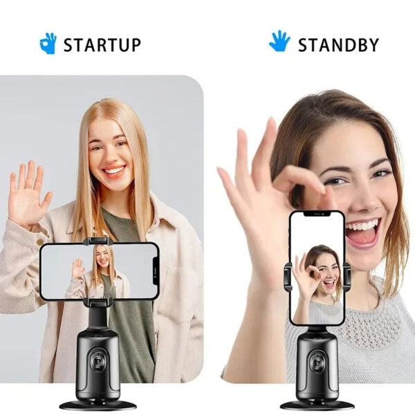 360 Auto Face Tracking AI Gimbal with Live Stabilizer Tripod
