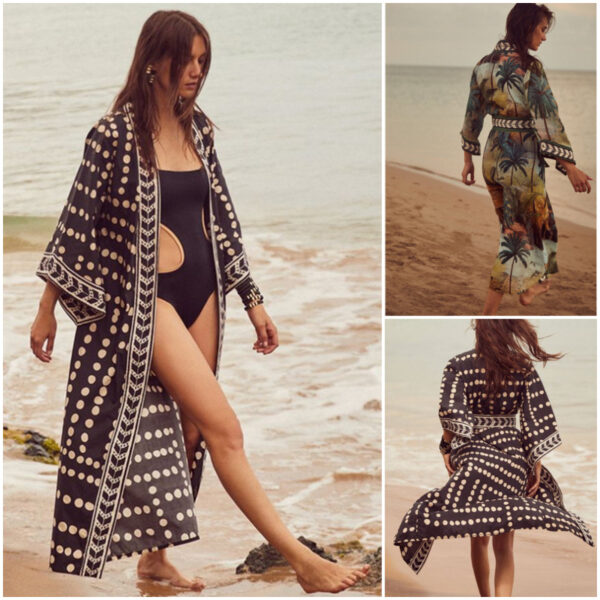 Women's Sexy Long Kimono Cover-Up: Beach Fashion