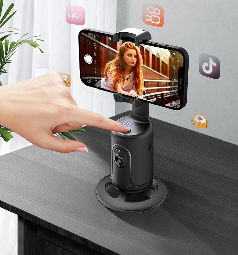 360 Auto Face Tracking AI Gimbal with Live Stabilizer Tripod