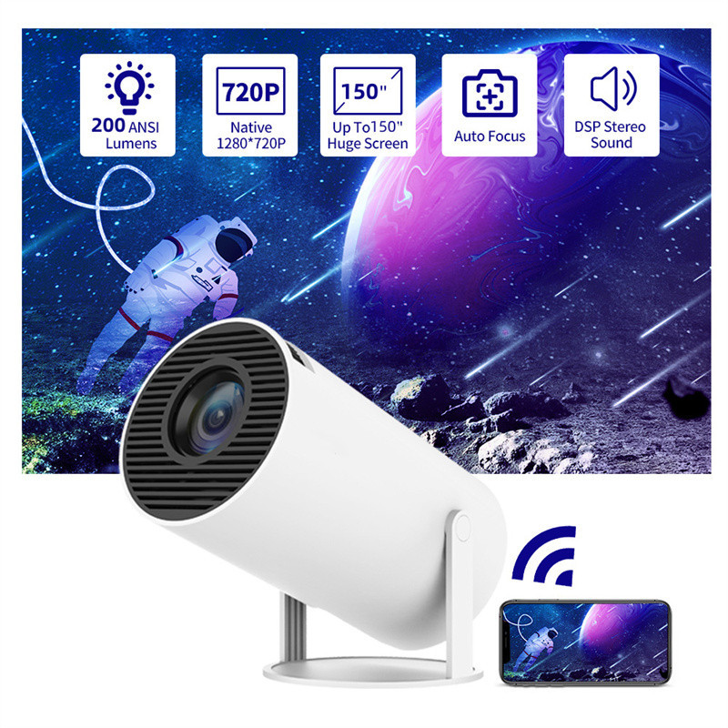 Portable Home Video Projector | Small Straight Projector for Home Use