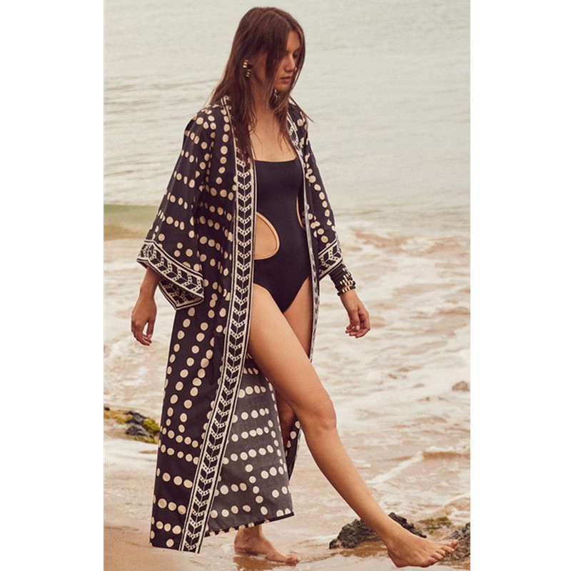 Women's Sexy Long Kimono Cover-Up: Beach Fashion