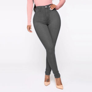 High-Waist Slimming Jeans: Pocketed Comfort