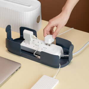 Wire Management Box: Power Strip Organizer