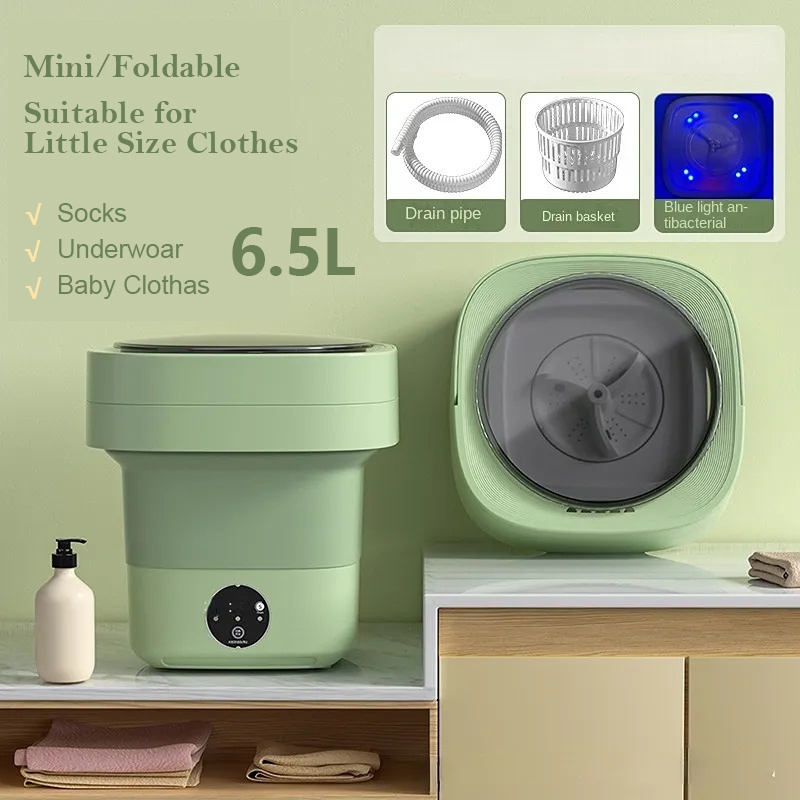 Portable Mini Washing Machine: Foldable & Spacious